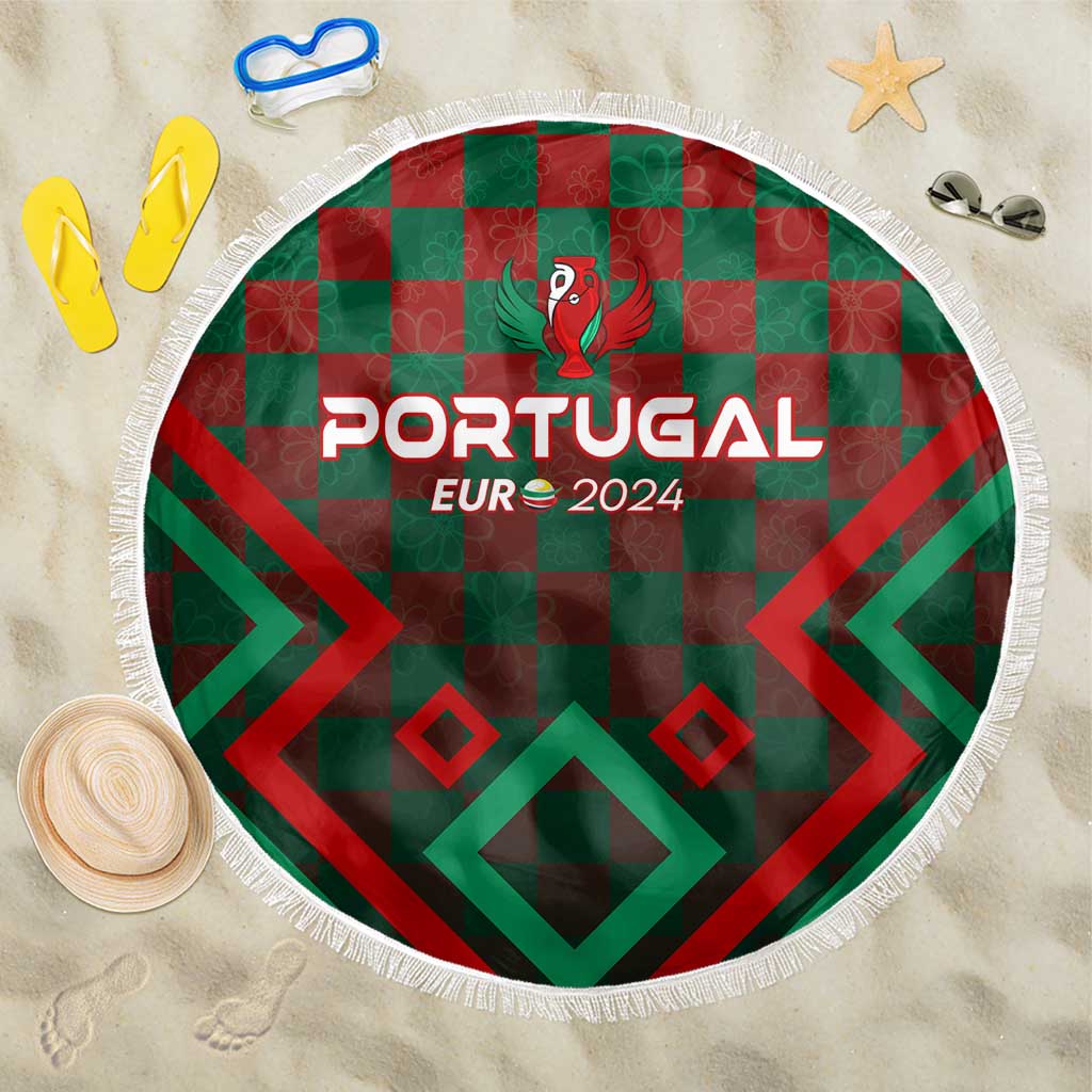 Portugal Football 2024 Beach Blanket Trophy Wing Style - Wonder Print Shop