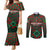 Personalized Portugal Football 2024 Couples Matching Mermaid Dress and Long Sleeve Button Shirt Trophy Wing Style