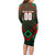 Personalized Portugal Football 2024 Family Matching Long Sleeve Bodycon Dress and Hawaiian Shirt Trophy Wing Style - Wonder Print Shop