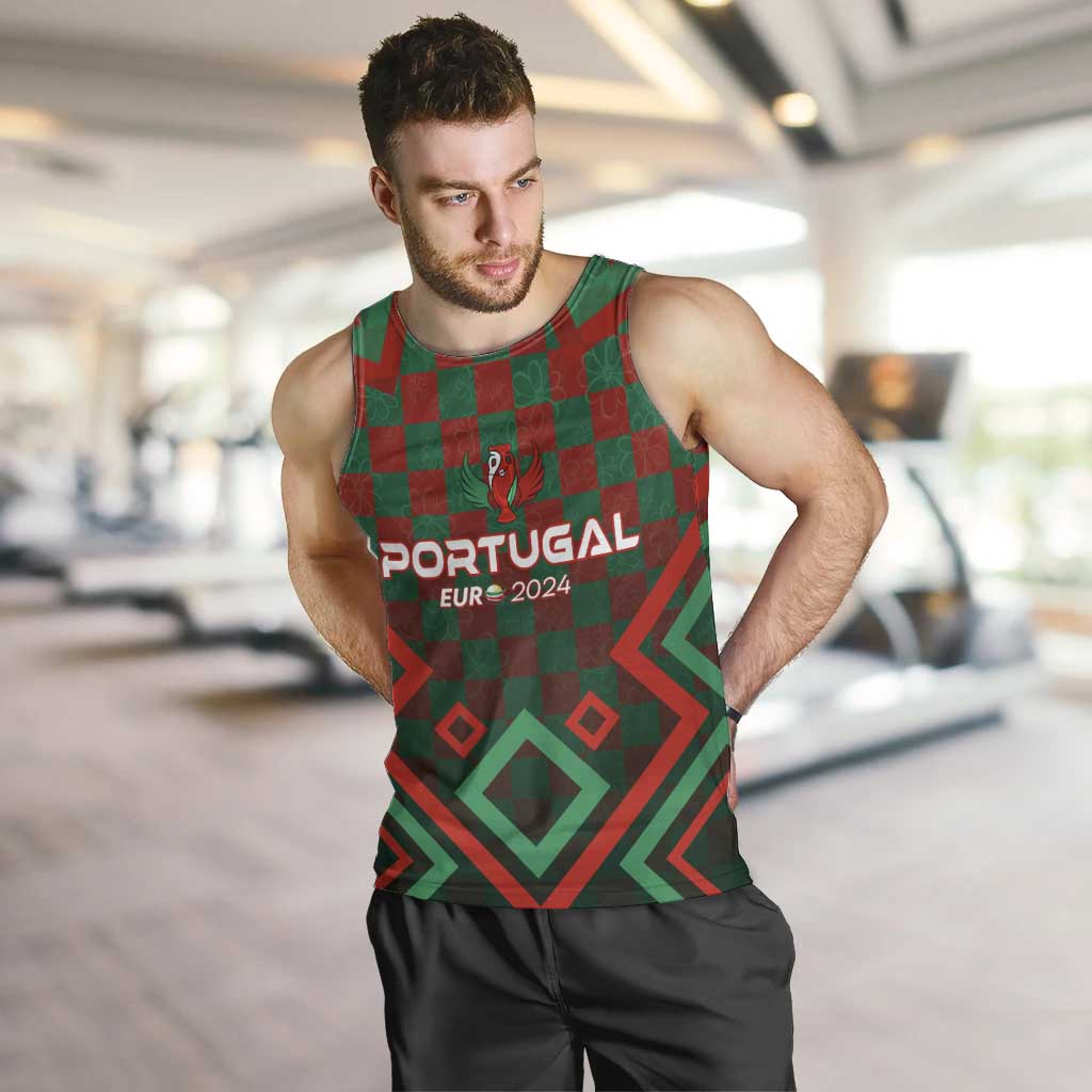 Personalized Portugal Football 2024 Men Tank Top Trophy Wing Style - Wonder Print Shop