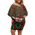 Personalized Portugal Football 2024 Off Shoulder Short Dress Trophy Wing Style - Wonder Print Shop