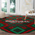 Portugal Football 2024 Round Carpet Trophy Wing Style