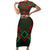 Personalized Portugal Football 2024 Short Sleeve Bodycon Dress Trophy Wing Style - Wonder Print Shop