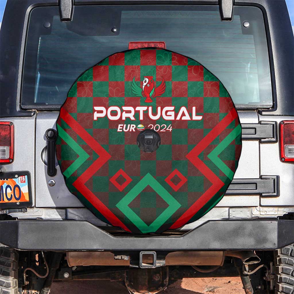 Portugal Football 2024 Spare Tire Cover Trophy Wing Style - Wonder Print Shop