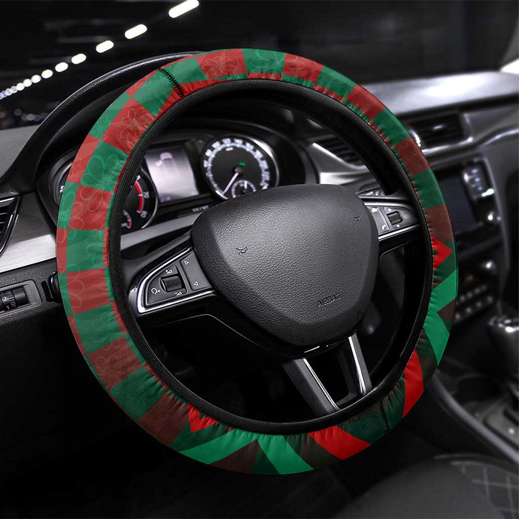 Portugal Football 2024 Steering Wheel Cover Trophy Wing Style - Wonder Print Shop