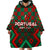 Personalized Portugal Football 2024 Wearable Blanket Hoodie Trophy Wing Style - Wonder Print Shop