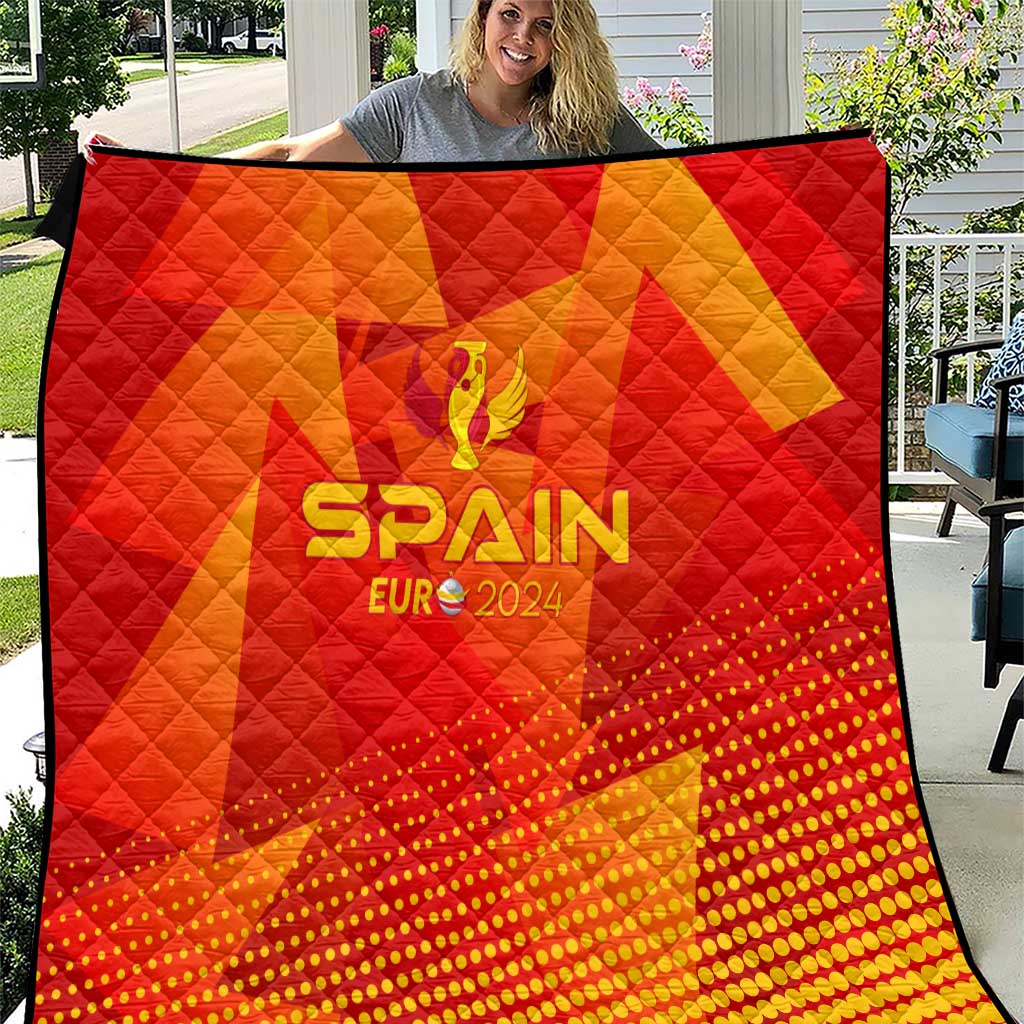 Spain Football 2024 Quilt Trophy Wing Style