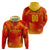 Personalized Spain Football 2024 Zip Hoodie Trophy Wing Style - Wonder Print Shop