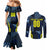 Personalized Scotland Football 2024 Couples Matching Mermaid Dress and Long Sleeve Button Shirt Trophy Wing Style