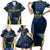 Personalized Scotland Football 2024 Family Matching Short Sleeve Bodycon Dress and Hawaiian Shirt Trophy Wing Style - Wonder Print Shop