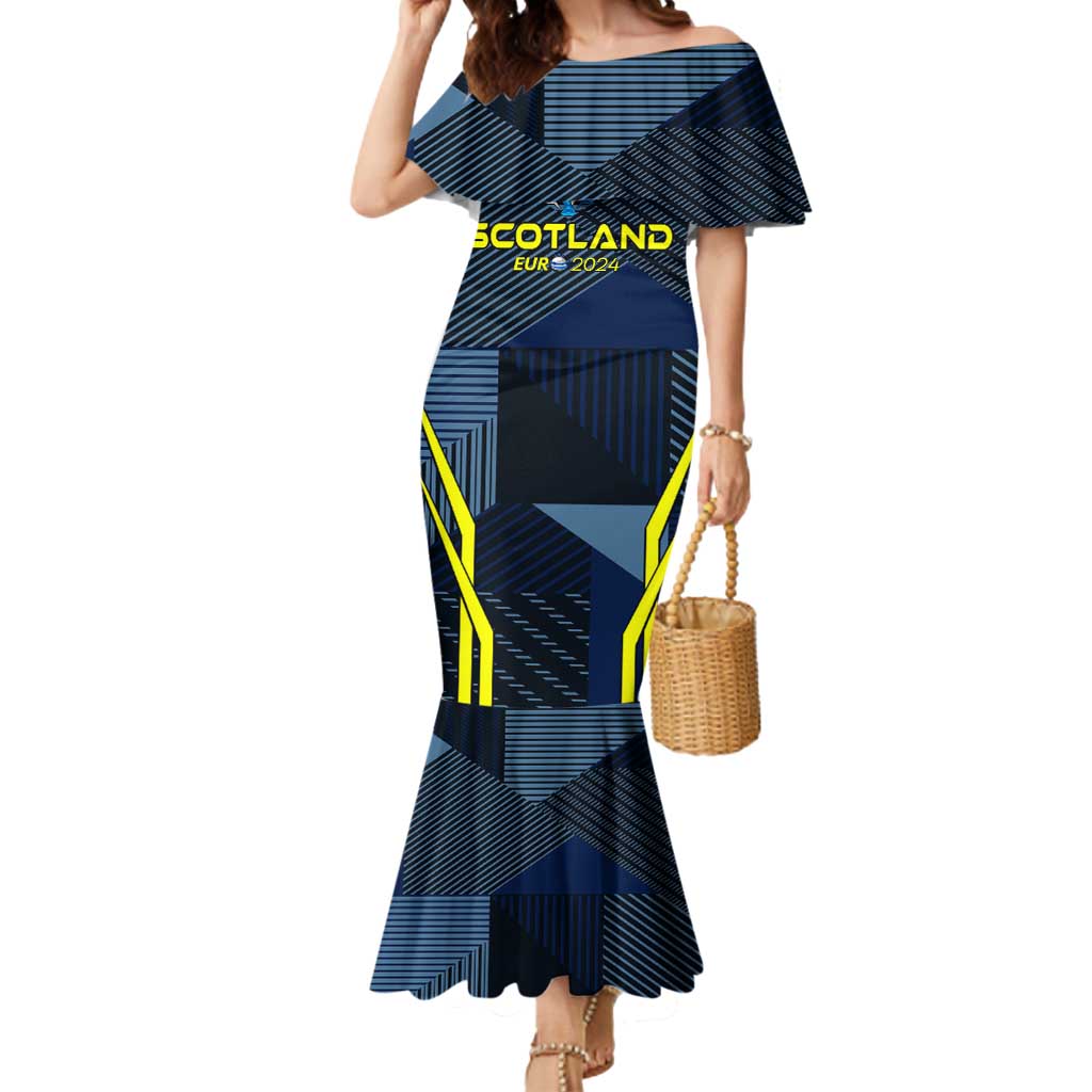 Personalized Scotland Football 2024 Mermaid Dress Trophy Wing Style - Wonder Print Shop