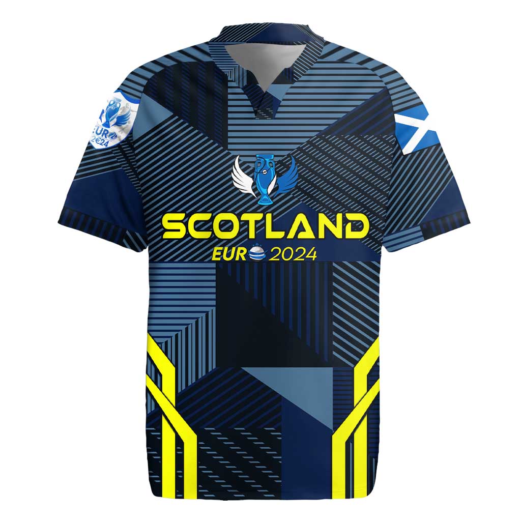 Personalized Scotland Football 2024 Rugby Jersey Trophy Wing Style