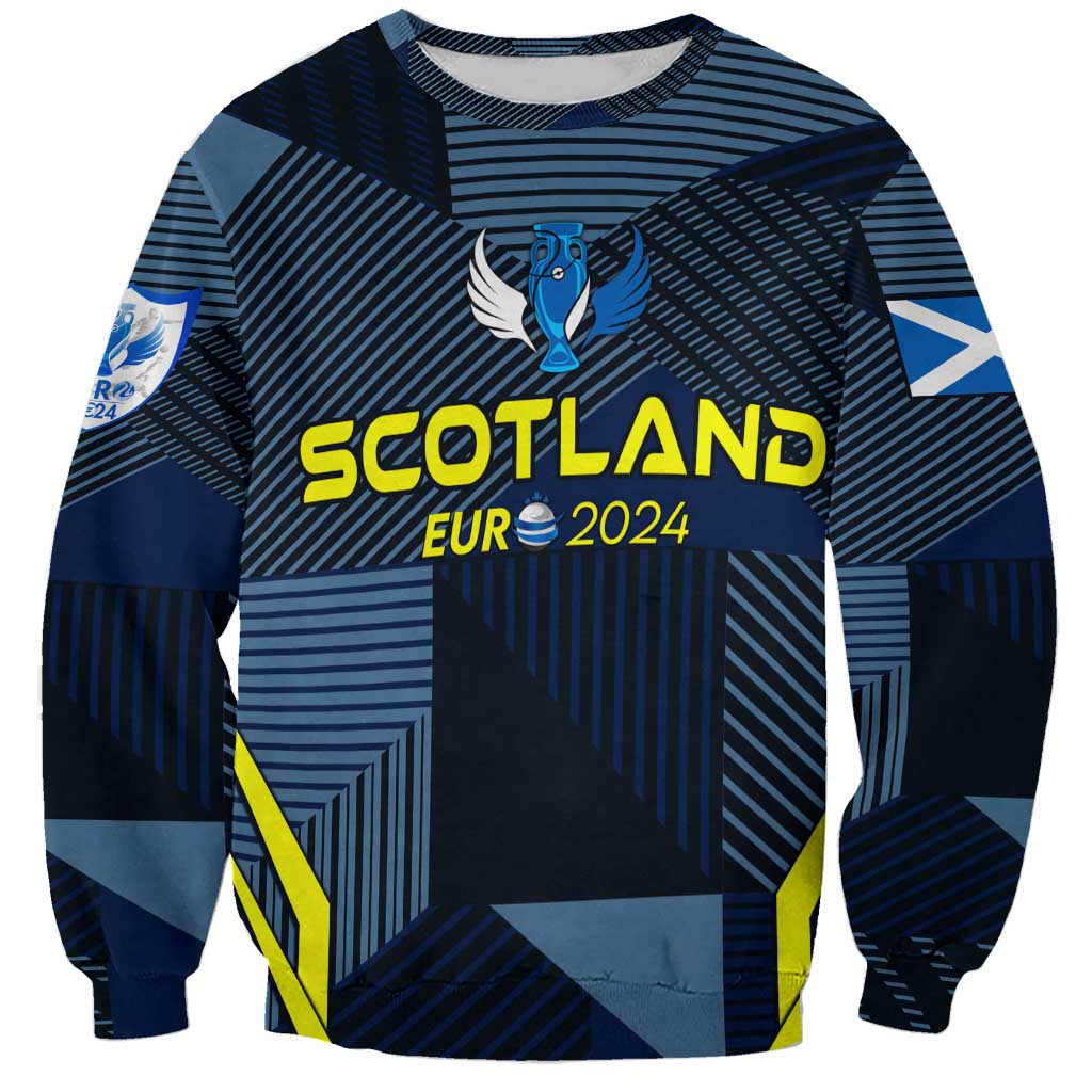 Personalized Scotland Football 2024 Sweatshirt Trophy Wing Style