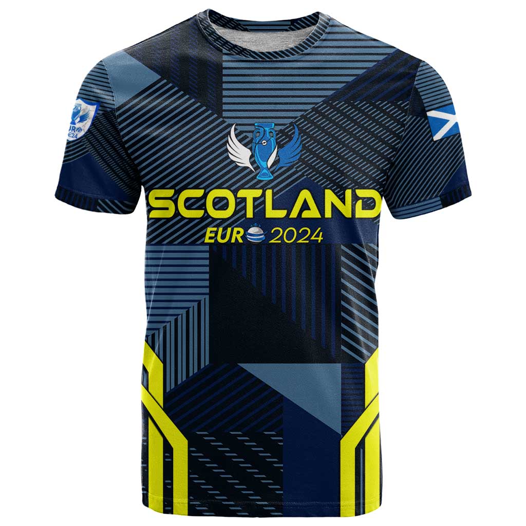 Personalized Scotland Football 2024 T Shirt Trophy Wing Style