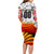 Personalized Germany Football 2024 Long Sleeve Bodycon Dress Trophy Wing Style - Wonder Print Shop