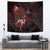 personalised-native-american-chief-skull-tapestry-rose-skull