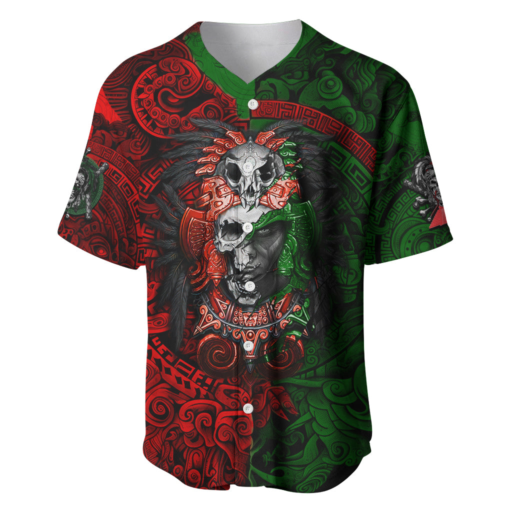 Skulls Aztec Warriors Baseball Jersey - Wonder Print Shop