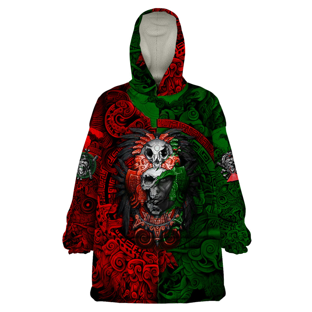 Skulls Aztec Warriors Wearable Blanket Hoodie - Wonder Print Shop