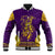 Anubis and Horus Baseball Jacket Egyptian God Purple - Wonder Print Shop