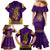 Anubis and Horus Family Matching Mermaid Dress and Hawaiian Shirt Egyptian God Purple - Wonder Print Shop