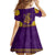 Anubis and Horus Family Matching Off Shoulder Short Dress and Hawaiian Shirt Egyptian God Purple - Wonder Print Shop