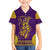 Anubis and Horus Family Matching Off Shoulder Short Dress and Hawaiian Shirt Egyptian God Purple - Wonder Print Shop