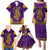 Anubis and Horus Family Matching Puletasi and Hawaiian Shirt Egyptian God Purple - Wonder Print Shop