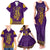 Anubis and Horus Family Matching Tank Maxi Dress and Hawaiian Shirt Egyptian God Purple - Wonder Print Shop