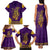 Anubis and Horus Family Matching Tank Maxi Dress and Hawaiian Shirt Egyptian God Purple - Wonder Print Shop