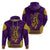 Anubis and Horus Hoodie Egyptian God Purple - Wonder Print Shop