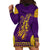 Anubis and Horus Hoodie Dress Egyptian God Purple - Wonder Print Shop