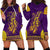 Anubis and Horus Hoodie Dress Egyptian God Purple - Wonder Print Shop