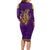 Anubis and Horus Long Sleeve Bodycon Dress Egyptian God Purple - Wonder Print Shop