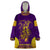 Anubis and Horus Wearable Blanket Hoodie Egyptian God Purple