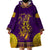 Anubis and Horus Wearable Blanket Hoodie Egyptian God Purple