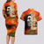 Reggae Legend Bob Couples Matching Long Sleeve Bodycon Dress and Hawaiian Shirt Retro Style - Wonder Print Shop