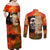 Reggae Legend Bob Couples Matching Off Shoulder Maxi Dress and Long Sleeve Button Shirt Retro Style - Wonder Print Shop