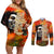 Reggae Legend Bob Couples Matching Off Shoulder Short Dress and Long Sleeve Button Shirt Retro Style - Wonder Print Shop