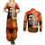 Reggae Legend Bob Couples Matching Summer Maxi Dress and Long Sleeve Button Shirt Retro Style - Wonder Print Shop