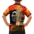 Reggae Legend Bob Family Matching Off Shoulder Short Dress and Hawaiian Shirt Retro Style - Wonder Print Shop