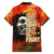 Reggae Legend Bob Family Matching Short Sleeve Bodycon Dress and Hawaiian Shirt Retro Style - Wonder Print Shop