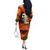 Reggae Legend Bob Off The Shoulder Long Sleeve Dress Retro Style - Wonder Print Shop