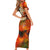 Reggae Bob Marley Short Sleeve Bodycon Dress Retro Style