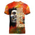 Reggae Bob Marley Women V Neck T Shirt Retro Style