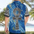 Ankh On Blue Hawaiian Shirt Pan African