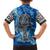 Ankh On Blue Hawaiian Shirt Pan African