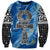 Ankh On Blue Sweatshirt Pan African