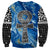 Ankh On Blue Sweatshirt Pan African