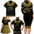 Eyes Of Horus Family Matching Long Sleeve Bodycon Dress and Hawaiian Shirt Egyptian Art - Wonder Print Shop