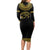 Eyes Of Horus Long Sleeve Bodycon Dress Egyptian Art